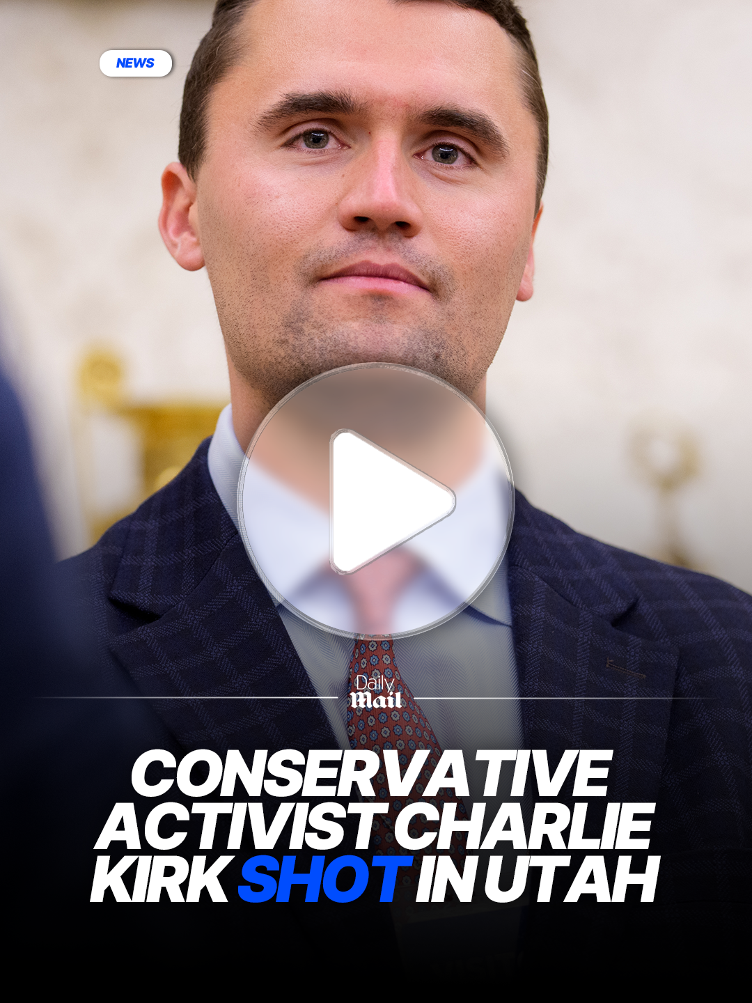 Charlie Kirk has been shot in the neck at an event at Utah Valley University in Orem.  The conservative activist, 31, was speaking to students when someone opened fire at the school on Wednesday, according to multiple reports.  Kirk's condition remains unclear but he was reportedly rushed to a hospital. Someone is in custody following the shooting, according to an alert sent to students.  This is a developing story. Follow Daily Mail for updates.  #news #utah #charliekirk #activist