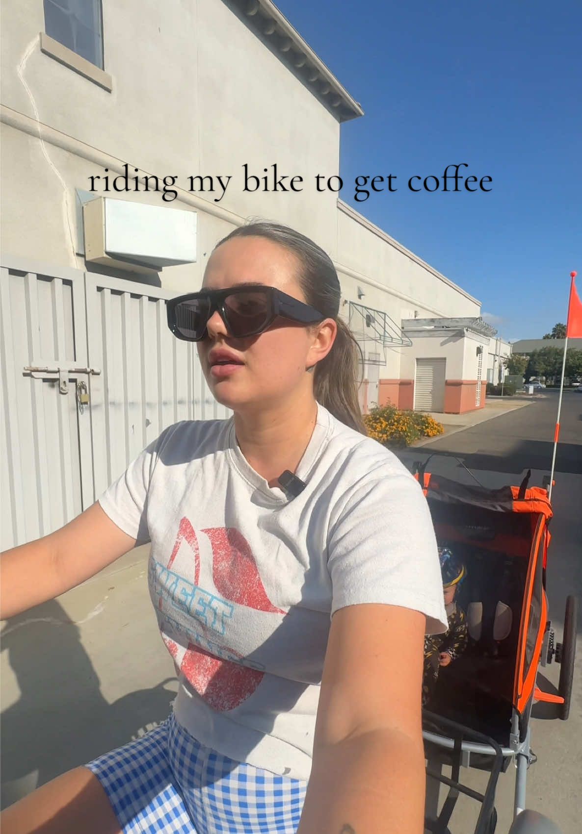 Should I make these vlogs a regular thing? 🤭 #ebike #momlife #coffeerun #Vlog #bella 