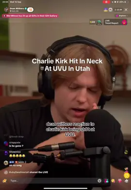 BREAKING NEWS?! charlie kirk, the famous MAGA debater has been sh0t at UVU! @Dean Withers  #charliekirk #deanwithers #blowup #viral #breakingnews