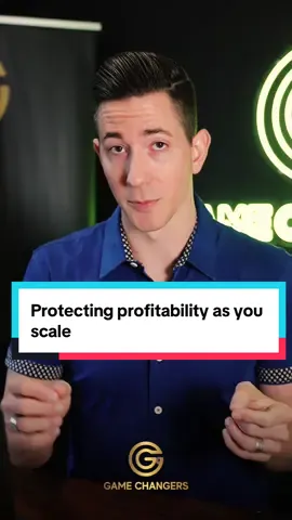 Protecting profitability as you scale 
‌ \#GameChangers #PNL #profitability #business #advice           
