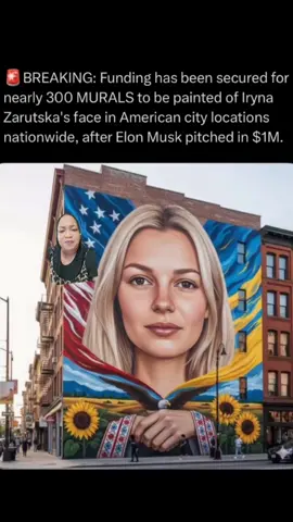 Elon Musk is contributing $1 million to fund $10K-each art murals of Iryna Zarutska in prominent American city locations nationwide.