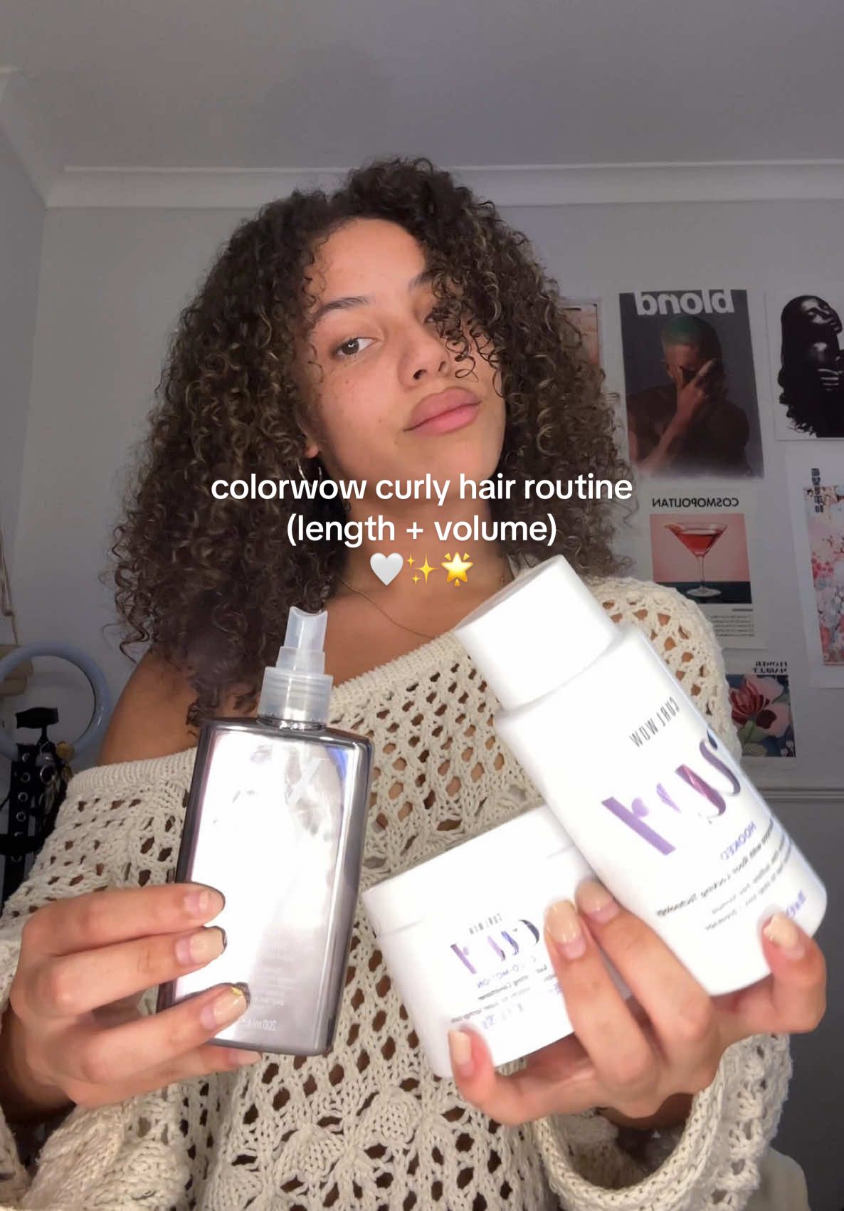 my new curly hair routine for volume & length using @curlwowofficial @Color Wow Hair 👩🏽‍🦱🤍✨ #curlyhairroutine #longcurlyhair #diffuser #curlyhairstyles 