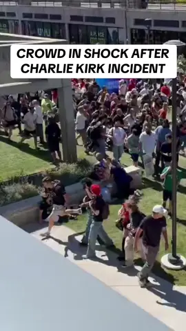 Charlie Kirk was rushed from the stage after an incident during his speech at Utah Valley University! #CharlieKirk #Utah #Tragedy #Prayers #News 