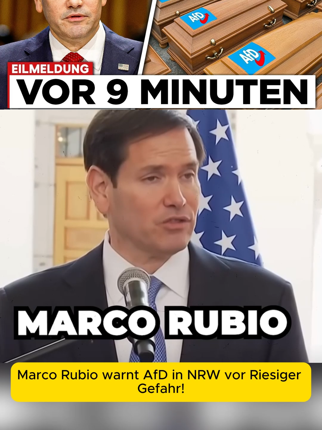 Marco Rubio warnt AfD in NRW vor Riesiger Gefahr!