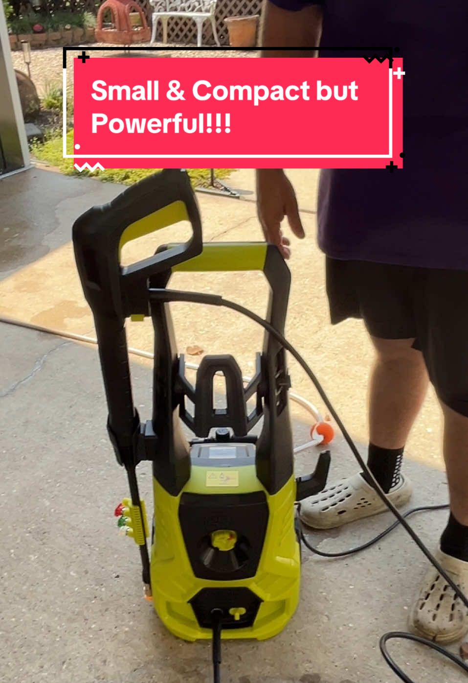 Electric Powered Pressure Washer #compact #powerful #pressurewashing #outdoorcleaning 