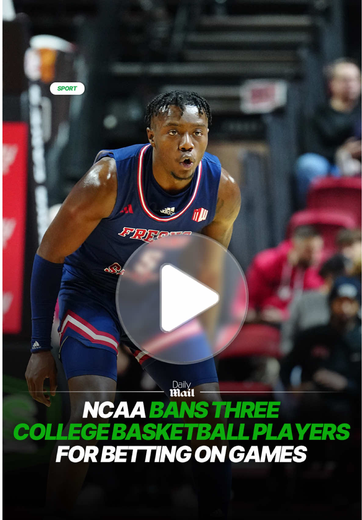 The NCAA has banned Fresno State forward Mykell Robinson, San Jose State guard Steven Vasquez and Fresno State guard Jalen Weaver for gambling on their own games. According to an NCAA investigation, a Fresno State men's basketball player manipulated his performance for gambling purposes and conspired with two players to bet on his stats and performance. According to the NCAA, Robinson and Vasquez were roommates at Fresno State during the 2023-24 season. In January 2025, Robinson, who was still at Fresno State, and Vasquez, then at San Jose State communicated through text that Robinson planned to underperform in certain statistical categories during a game. Robinson also placed multiple bets on Weaver, his teammate at Fresno State in 2024-25, the NCAA found. During one game, Robinson, Vasquez and a third party bet a combined $2,200 on Robinson to underperform, and a $15,950 payout was redistributed among those who had bet, the NCAA said. All three no longer play for their college teams. Current NCAA rules do not allow student-athletes or college staff to participate in sports betting for any sports that have NCAA championships. Any bets by an athlete will result in a lifetime ban from college athletics. 📷: Getty Images  #fresnostate #basketball #collegebasketball #sports 