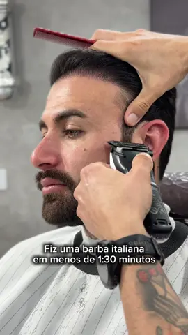 Passo a passo completo de como fazer um degrade de uma forma rápida!  #barba #barbaitaliana💈 #barber 