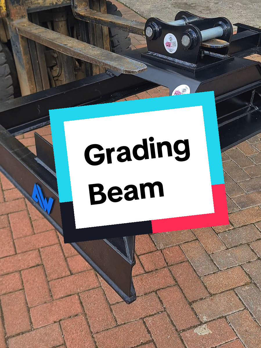 2m Grading Beam for a 6ton Excavator #attachworx 