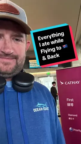 Everything I ate from LAX to Australia & Back on @Cathay Pacific ✈️ #businessclass #planefood #frequentflyer #businesstravel 