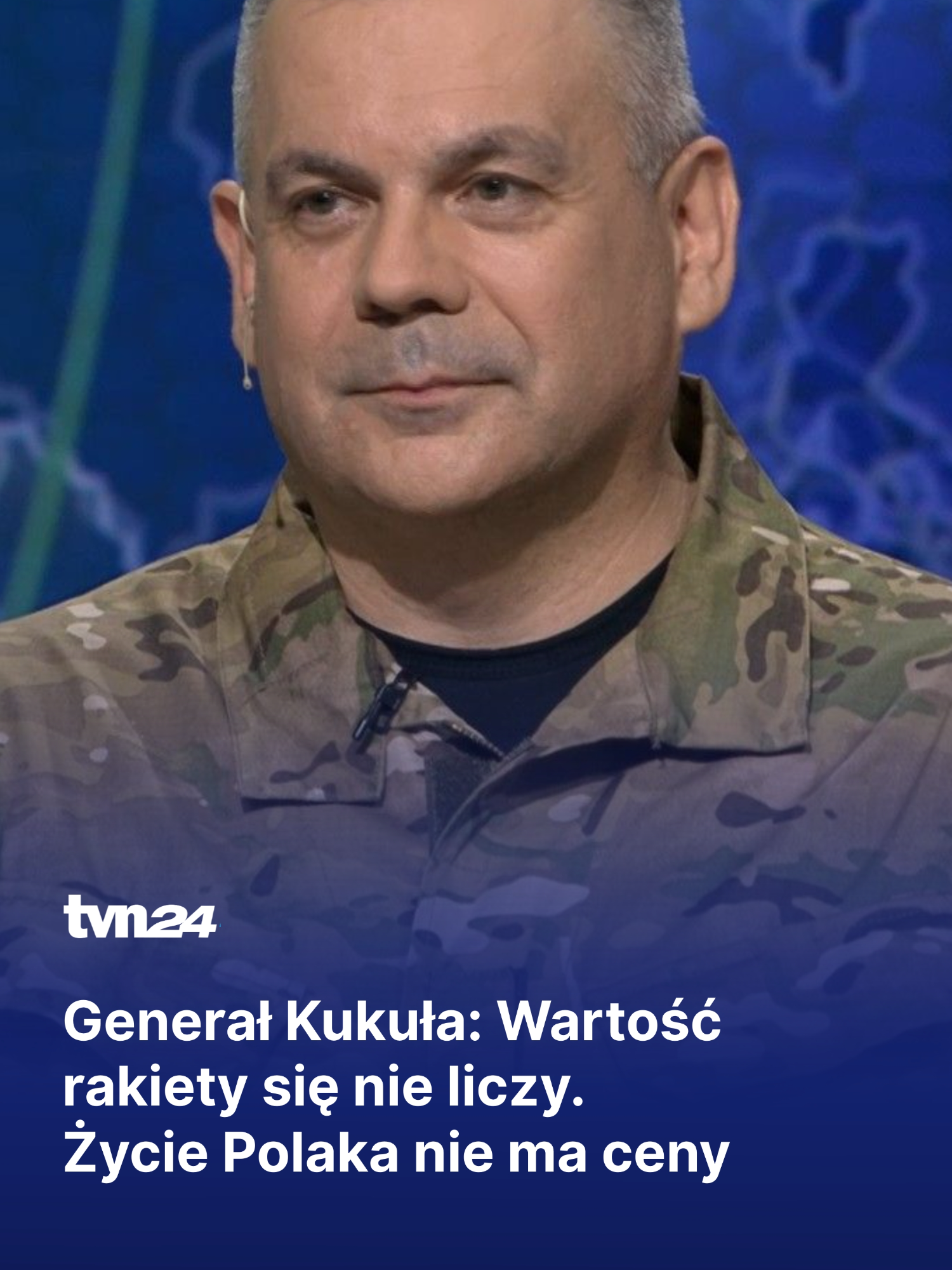 - Nie liczy się wartość rakiety użytej do zestrzelenia drona. Liczy się wartość tego, co ten dron może zniszczyć. Jeśli to ma być życie Polaka, to ono nie ma ceny - podkreślał w 