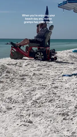 Somebody come get their grandpa #fy #fyp #beach