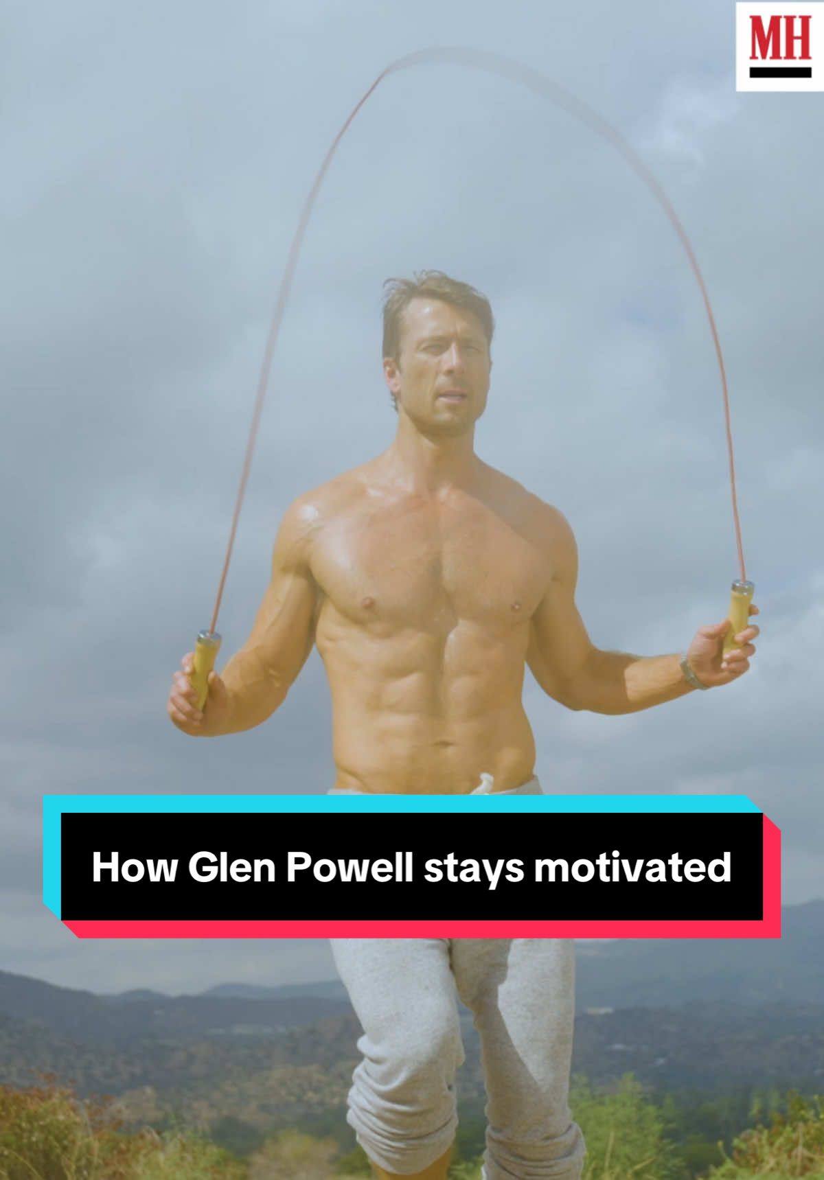 That's a great tip from Glen Powell's trainer.  #glenpowell #trainer #motivation 
