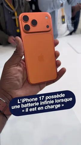 L’iPhone 17 dispose d’une batterie quasi infinie lorsqu’il est en charge #iphone17 #iphone #actu 
