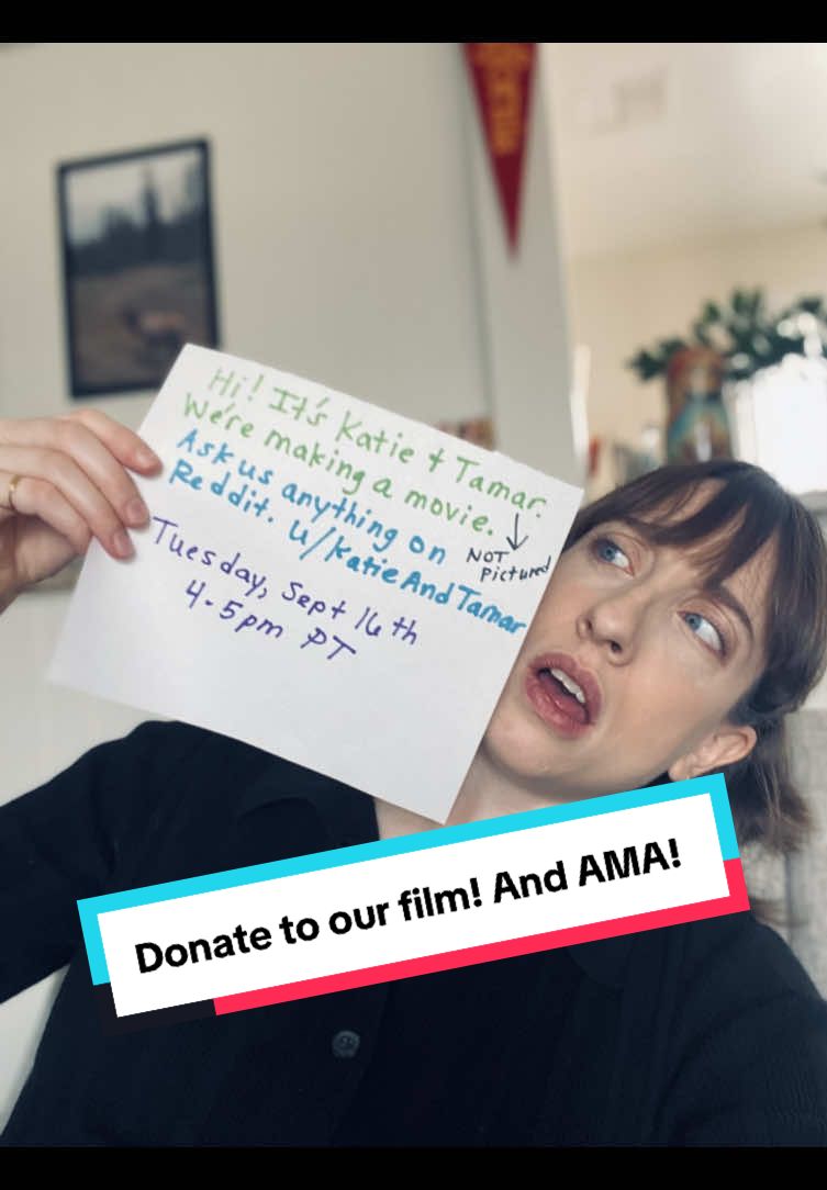 Hello everyone! We are Katie Marovitch (comedian/Dropout cast member) and Tamar Levine (showrunner/director of Dropout’s Very Important People). We are making a very personal short film about grief that is equal parts horror and comedy. We need your help making it though! We’re about halfway to our financial goal. If you are able to donate, you can give any amount through our page on The Art of Elysium, our fiscal sponsor (link in profile!).  100% of the money we earn goes directly to making this project, and if you give over $500 I’ll do a one-on-one zoom with you. We’re starting with a short film, shooting September 27th and 28th, which will serve as a proof of concept before we make our feature film. If you can’t donate at this time, we totally get it! We’ve been there! Sharing our fundraiser page would also be very appreciated.  We’re also doing a good old fashioned Reddit AMA (on the official AMA page) Tuesday Sept 16th from 4-5pmPT. Hope to see you there!  Thank you so much!  Katie & Tamar