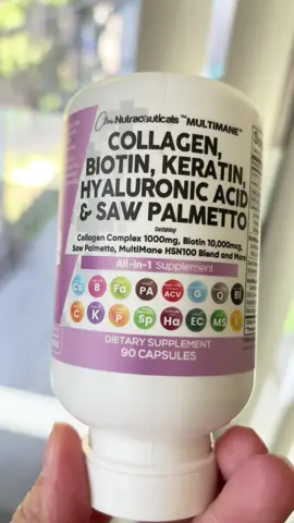 💊 ¡Un solo frasco, 16 nutrientes! ✨ Colágeno, biotina, queratina y ácido hialurónico en cápsulas fáciles de tomar. 🌱 Fórmula hecha en EE.UU. para apoyar tu rutina de cuidado de cabello, piel y uñas. 🙌 Olvídate de mil frascos, haz tu rutina más simple y práctica. #Suplementos #CuidadoPersonal #beauty #BellezaNatural #TikTokMadeMeBuyIt