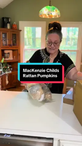 Mackenzie Childs rattan pumpkin are a timeless set you will use year after year #qvc #mackenziechilds #falldecor #rattanpumpkins #CapCut 