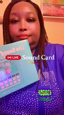 Live sound card is a must have for a unique live experience. You change your voice from male, female and baby. You can also change the bass and the treble. So grab yours today! #sound #soundcard #soundcards #tiktokshop #trendingsound 