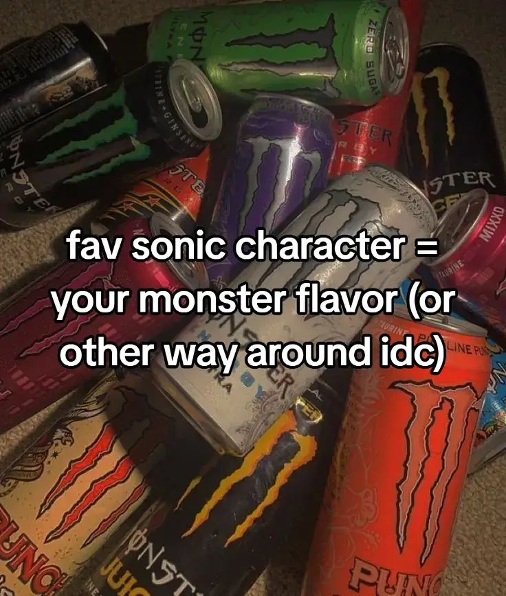 Knuckles is ultra Violet bc he loves grapes btw #sonicthehedgehog #monsterenergy 