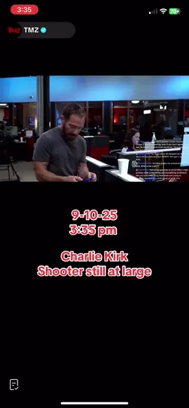 Charlie Kirk shooter still at large. #fyp #foryoupage #fypシ #fypシ゚viral #newnews @COURIER @ABC News @CNN @Fox News @NewsNation 