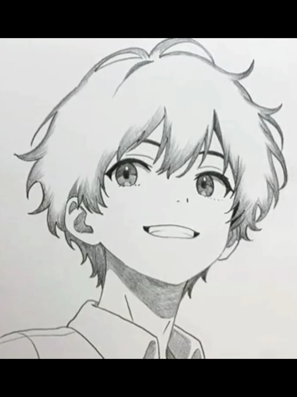 anime boy Face Drawing 🥰#drawingwithpencil #easydrawing #drawing #animedrawing 