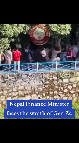 Nepal Finance Minister thrown into a river by the Gen Z protestors. 