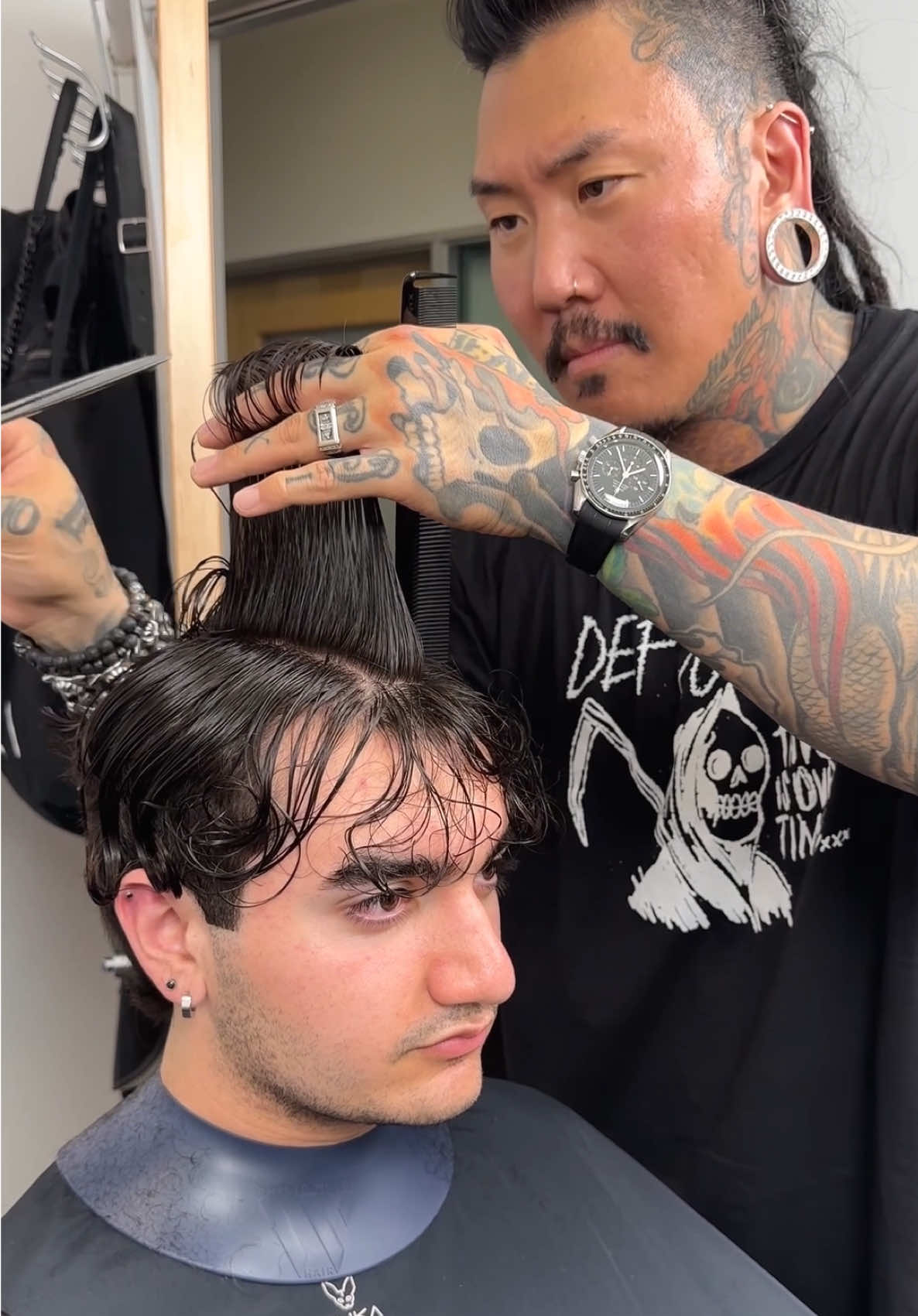 Men’s Transformation Cut @K18 Hair  @designmehair  @babylissprousa  @BaBylissPRO Barber  #menshair #hairtok #hairtransformation 