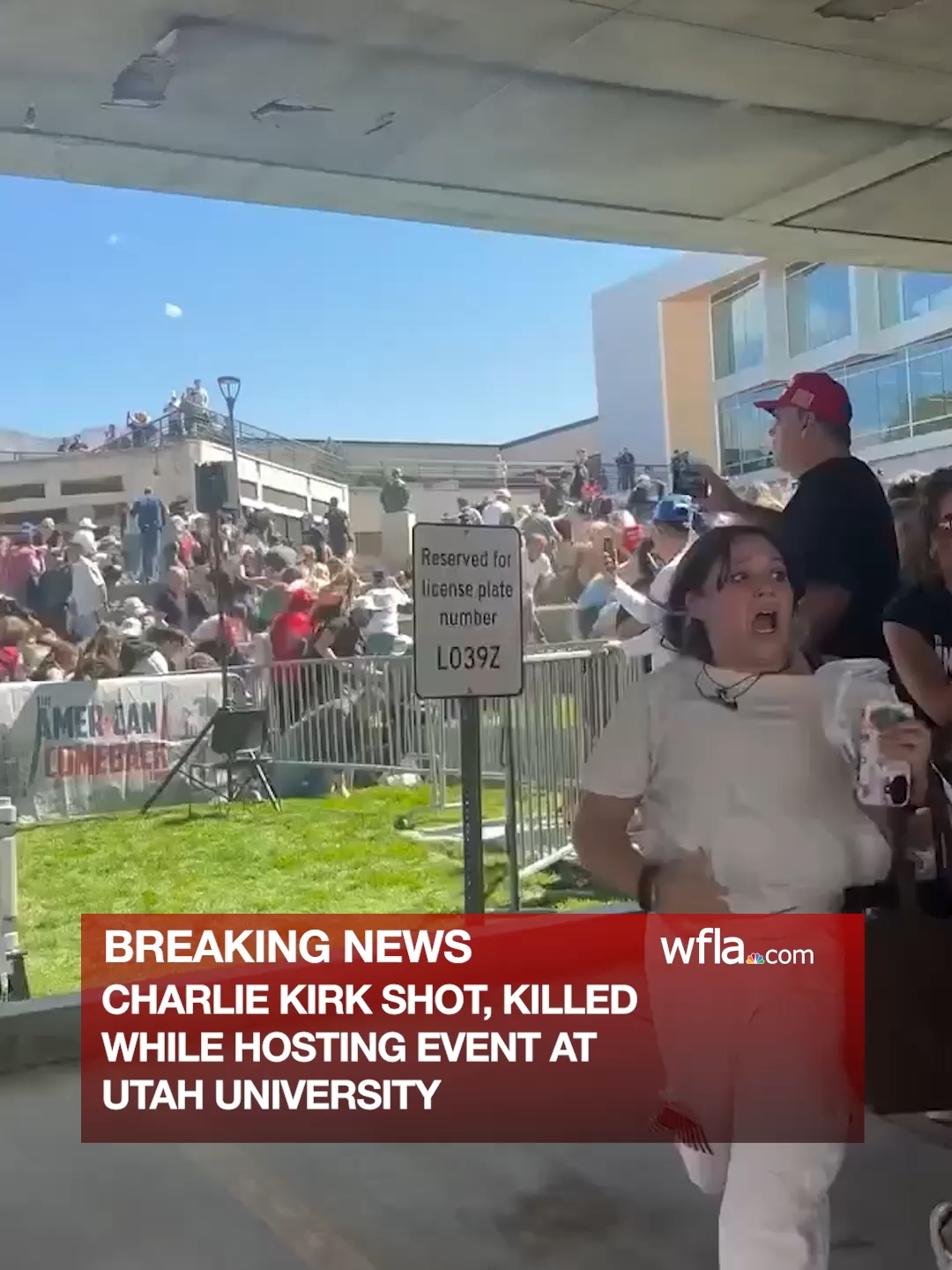 CHARLIE KIRK KILLED: Political figure Charlie Kirk has died after being shot at an event at Utah Valley University. Video taken by a bystander showed him being rushed from the scene before his death. Read the full story by clicking the link on this video. #charliekirk#shooting #utahvalleyuniversity #utah #TPUSA
