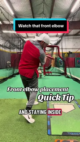 💥Quick Tip 💥 Trouble working from the inside? Check your players front elbow placement 🤘🏼 #hdr #quicktip #hittinginstruction 