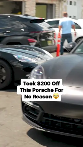 I just took $200 off this Porsche for no reason whatsoever. Here's what I mean... #porsche #luxury #deals #ppf #carmaintenance  