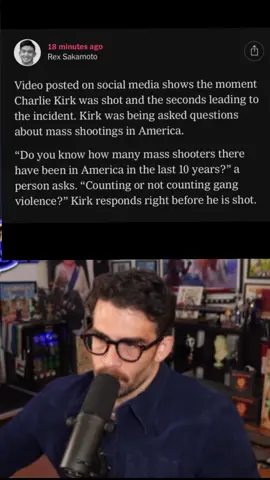 moments before the incident #fyp #charlie #kirk #hasanabi 
