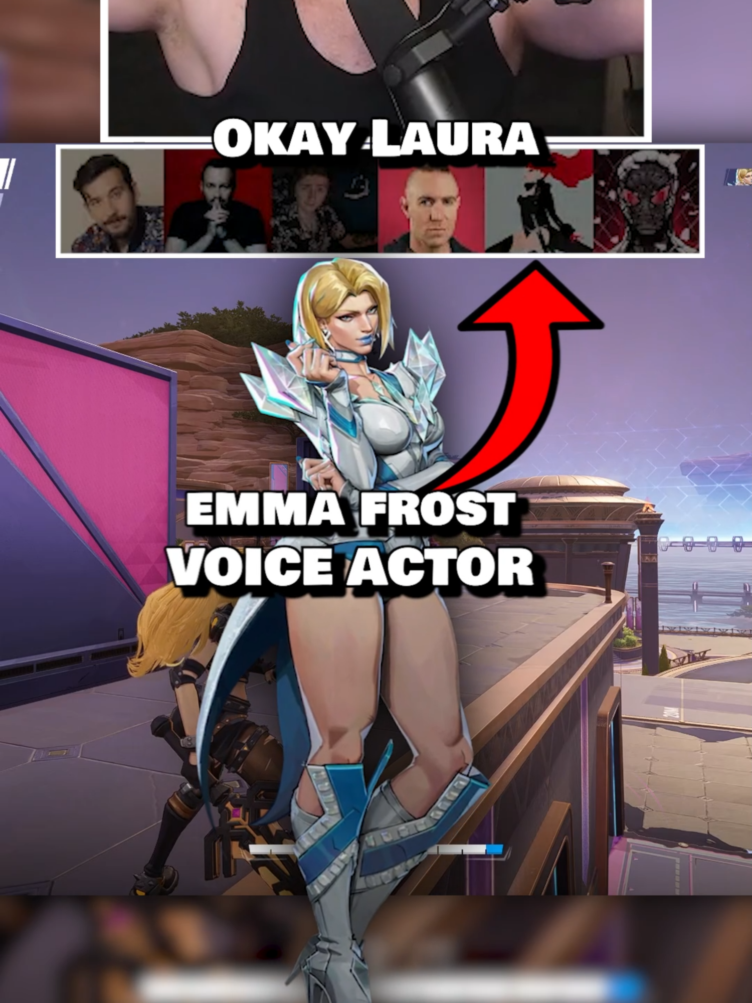 Emma Frost's Voice Actor says BINGUS SCHMUNGUS! #twitch #bogur #marvelrivals #gaming #fyp #marvel
