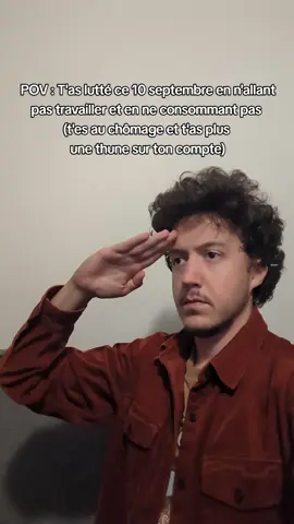 j'apporte ma pierre à l'édifice de la lutte de ce 10 septembre #bloquonstout #manif #travail #humour #fyp 
