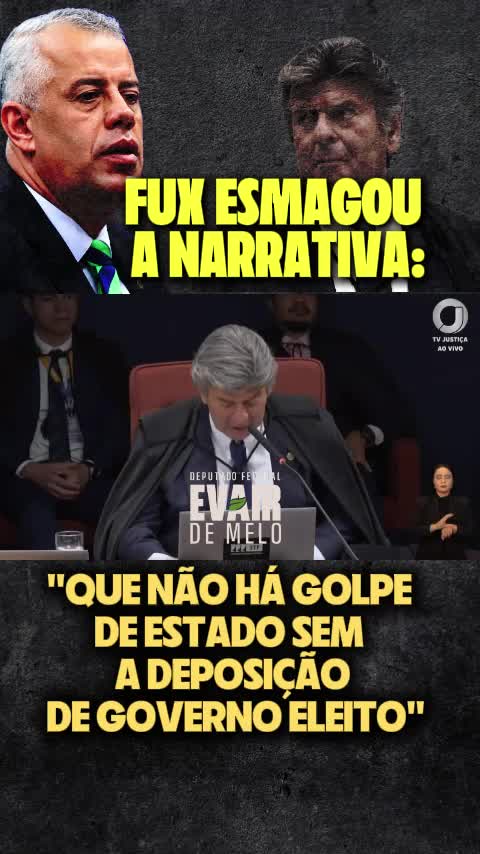 Enquanto Moraes e Dino insistem na farsa, Fux lembra o óbvio: golpe de Estado só existe com deposição de governo. #ProcessoNulo #STFNaoÉPartido #DitaduraDaToga #SemProvasSemCrime #InquisiçãoModerna #FuxHonraaToga