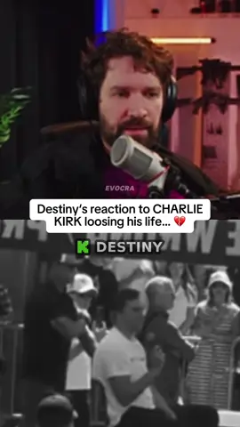Destiny‘s reaction to CHARLIE KIRK loosing his life… 💔 #charliekirk #charliekirkutah 