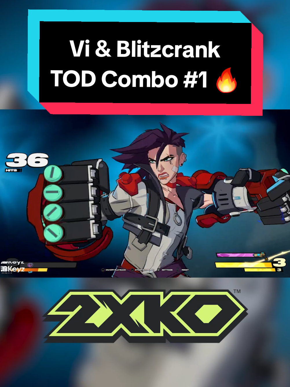Vi and Blitzcrank have incredibly good synergy. Here's a TOD combo in the new fighting game from Riot Games, 2XKO 🔥 What do you think of this game so far, drop a comment and let me know! 👀 #2xko #leaugeoflegends #arcane #fgc #blitzcrank 