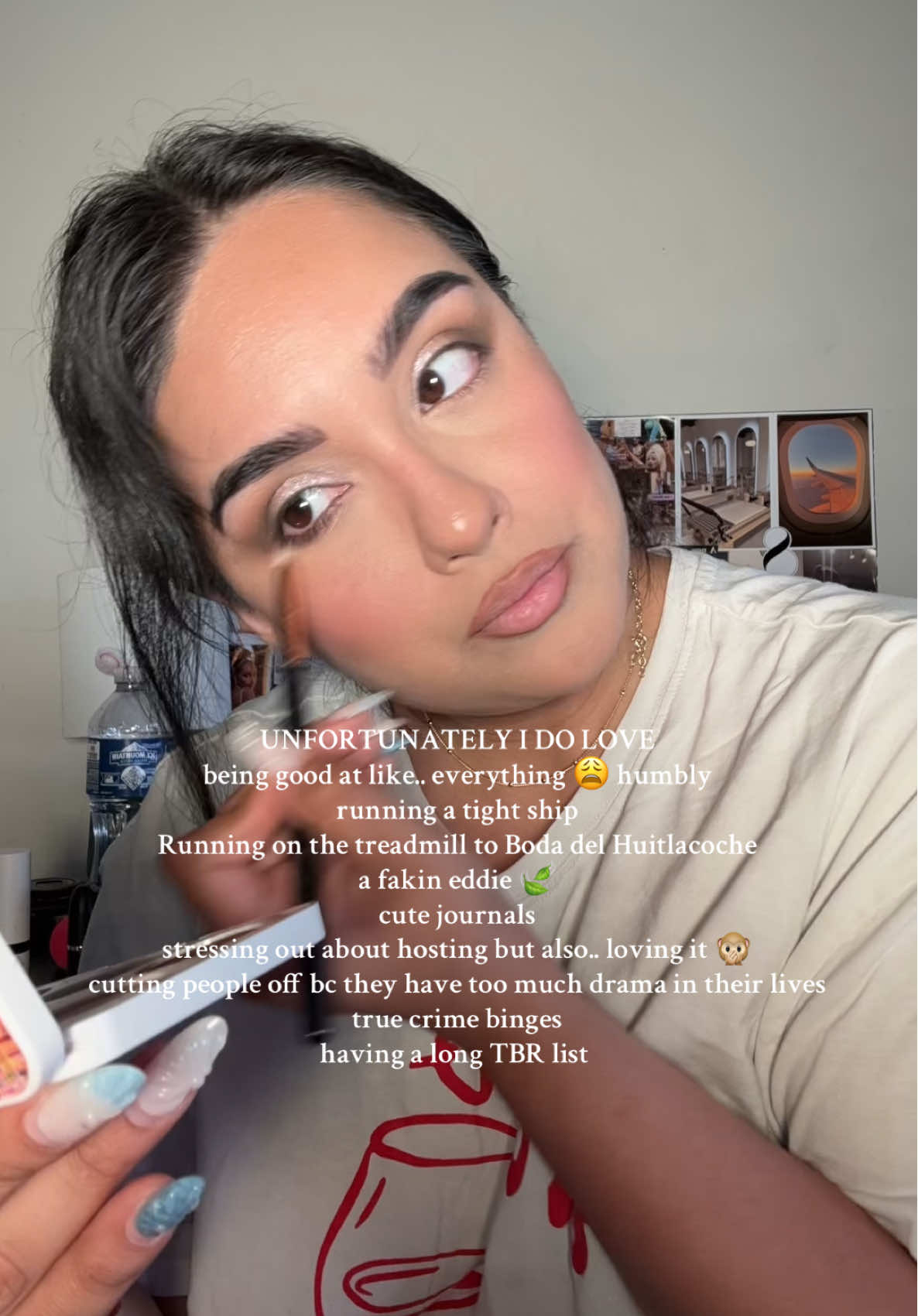 It’s what I do best 🤷🏻‍♀️ I didn’t choose to be latina AND a lover, I just got lucky 🥰  Lip combo:  @maccosmetics honey love  @NYX Professional Makeup nutmeg lipliner  Face:  @NARS Cosmetics radiance  @Charlotte Tilbury concealer  @hudabeautyshop setting powder in pound cake  @patrick ta she goes to the gym blush  @loréal paris usa brow definer @Morphe Cosmetics shadows  #eldestdaughter #boymom #unfortunatelyilove #makeuptutorial #motd 