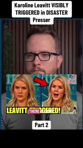 Karoline Leavitt VISIBLY TRIGGERED in DISASTER Presser #breakingnews #new #fyp #viral #trending 