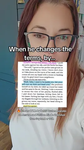 when he changes the terms of her contract, by... 🥵 🔥 Echoes Of Me by Bekki Vowles Available on Amazon and FREE on Kindle Unlimited from September 14th #agegapromance #spicybooks #spocybooktok #romanticsuspensereaders #spicybookreaders 