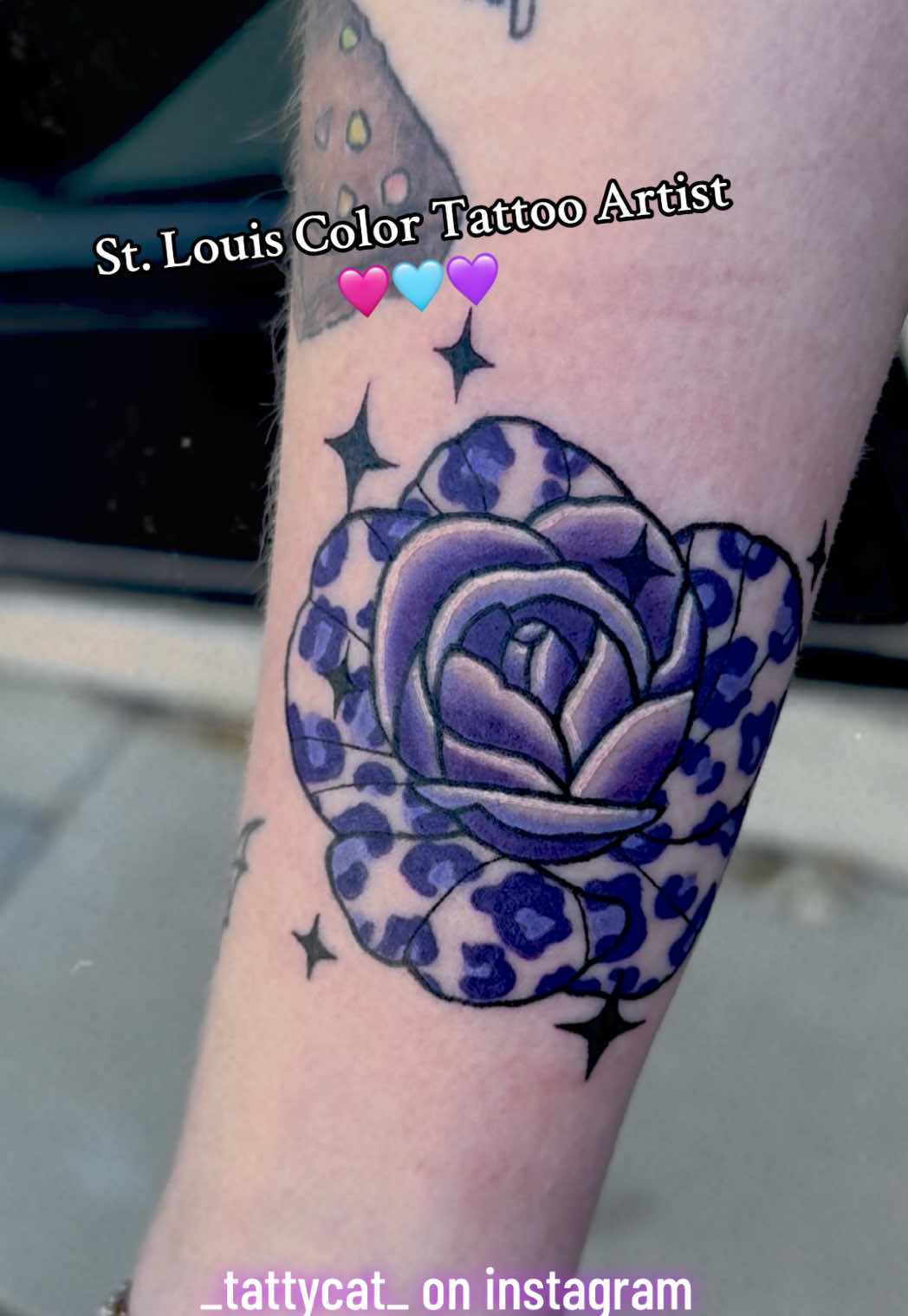 I love doing vivids, florals, gothic/ trad black and grey, neo traditional and illustrative work 💜  get @ me on Instagram ⚡️✨ #tattooartist #stltattooartist #stlouis #stlouistattooartist #colorartist 