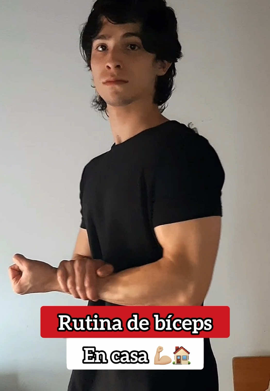 Rutina de bíceps en casa 💪🏼🏠 para brazos más grandes y fuertes haz esta rutina 2 veces por semana ✅ @Cal AI  #Fitness #gymencasa #motivation #gymmotivation 