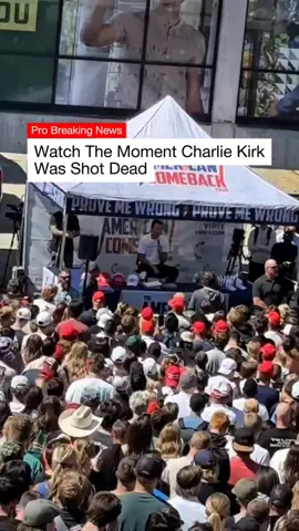 Charlie Kirk, the 31-year-old co-founder and CEO of Turning Point USA, was fatally shot during a campus event at Utah Valley University on September 10, 2025, and his death was confirmed publicly by President Trump.  Witnesses described the moment: a single shot rang out at the “Prove Me Wrong” table, and Kirk collapsed with blood visible from his neck.  The suspected shooter remains at large, as police continue their search. The incident has prompted widespread condemnation and urgent calls for peace.  Follow @probreakingnews Video By: @dalestarka10 on X