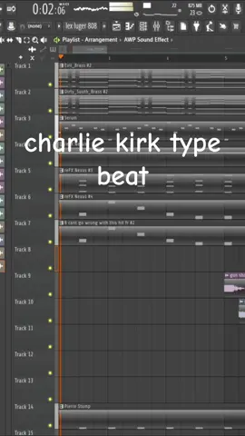 imagine getting slimed out and they make a type beat out of you🤣 #producer #charliekirk #rightwing 