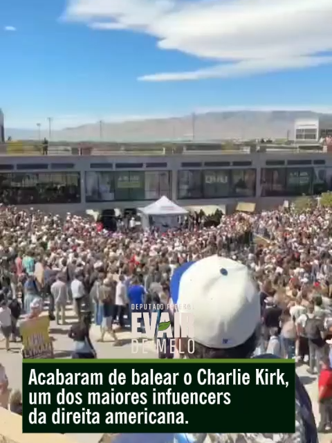 🚨 Mais um “caso isolado” Nos EUA o ativista de extrema direita Charlie Kirk foi baleado dentro de uma universidade. Até agora, nenhuma atualização oficial sobre o estado de saúde dele. Vai vendo, Brasil!