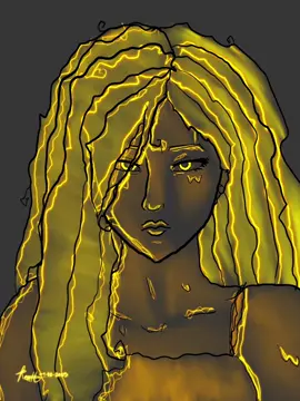 Doing a Curses Collab, I got use your non dom hand, what do you all think? I think I did pretty well for left hand, it was so hard lol. #artchallenge #nondomhandchallenge #arttimelapse #art 