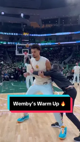 He putting in the work 🥵 #NBA #Basketball #Wemby #VictorWembanyama #Spurs 