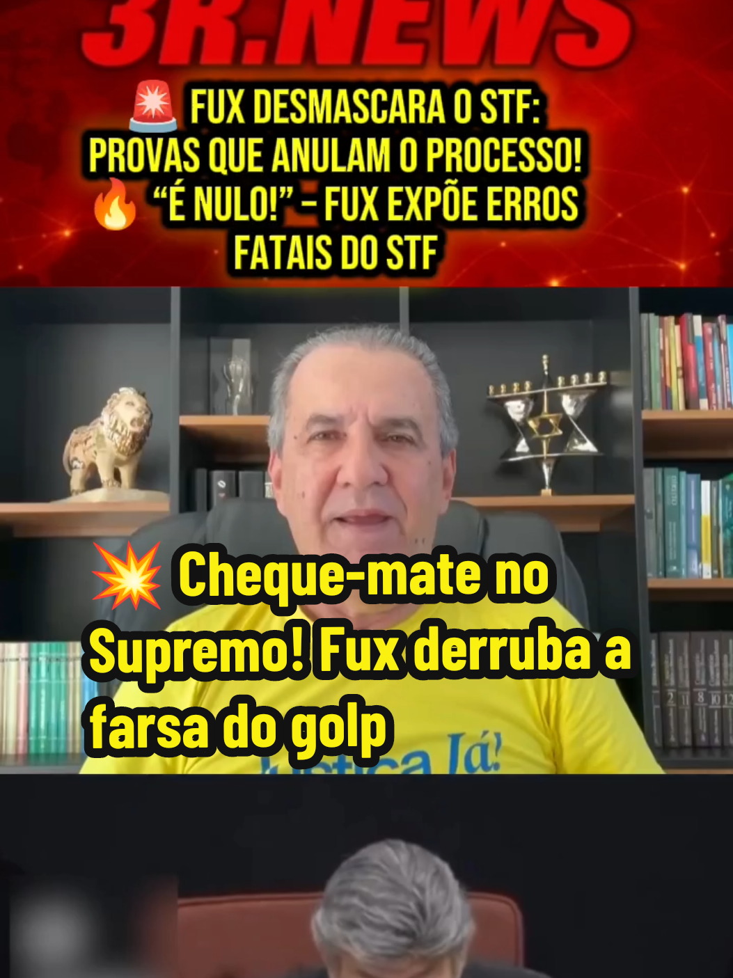 O ministro Luiz Fux desmonta a narrativa do STF ao apontar falhas gravíssimas nos julgamentos relacionados às acusações de golpe. Ele destaca três provas centrais que podem anular o processo: o pouco tempo dado à defesa para analisar milhões de páginas, a violação do princípio da isonomia nos julgamentos e a incompetência do STF em julgar réus sem prerrogativa de foro. Segundo Fux, essas irregularidades configuram perseguição política e colocam em xeque a legitimidade das condenações. A análise expõe como a Justiça pode estar sendo usada de forma parcial, revelando contradições que estremecem a confiança no Supremo. #noticias #politica #justiça #fuxhonraatoga #trump 