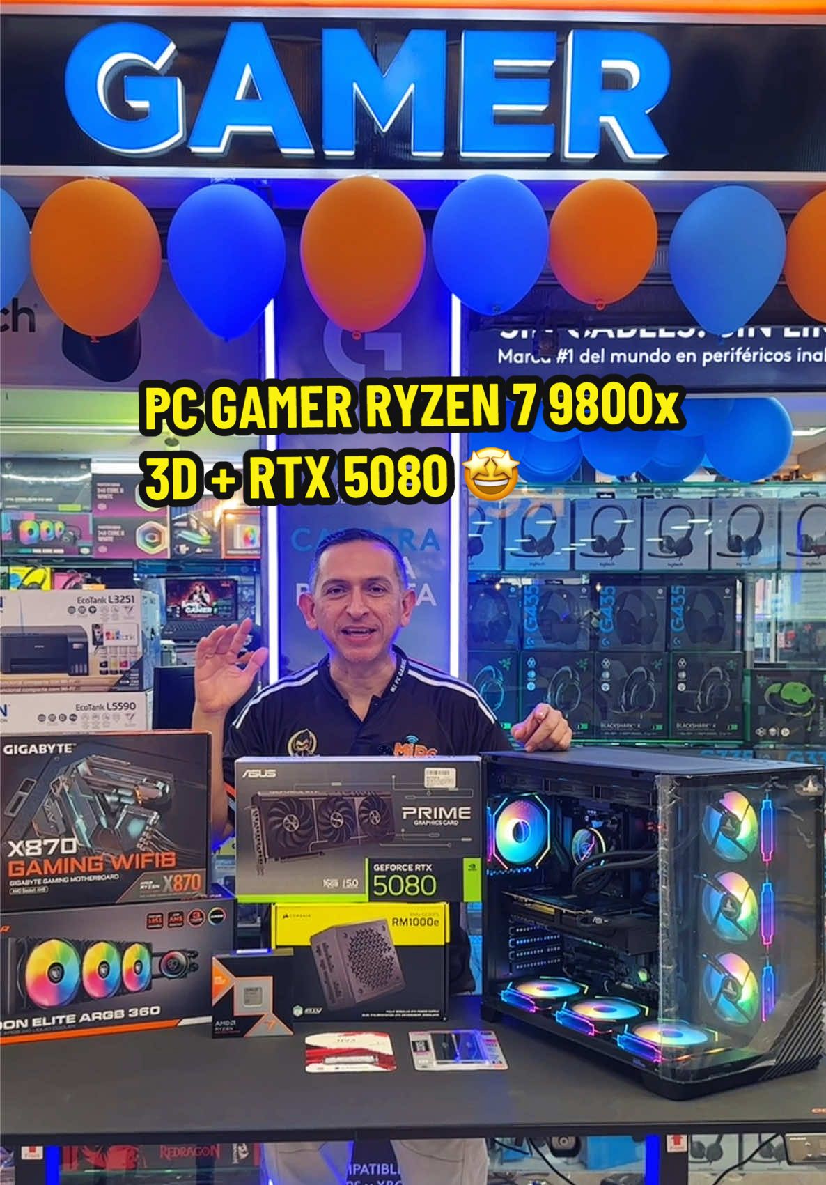 🔥 $11.990.000 es lo único que necesitas para armar un SET GAMER PRO que lo tiene TODO 🚀 💻 Procesador Ryzen 7 9800X3D 🎮 RTX 5080 ⚡ Potencia sin límites, gráficos de otro nivel y la experiencia que mereces. No es solo un PC… es tu pase directo al futuro del gaming. ⚔️ 📲 Escríbenos y arma tu bestia hoy mismo. #GamingSetup #RTX5080 #Ryzen7 #PcGamerColombia #SetGamer 