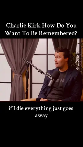 Charlie Kirk explains how we wants to be remembered. RIP Charlie, praying for your family. You’re with the Lord now ❤️ #christiantiktok #streetpreacher #jesus 