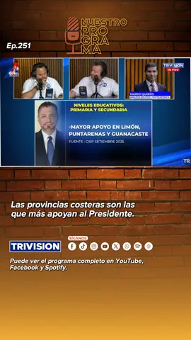 TT14 Las provincias costeras son las que más apoya