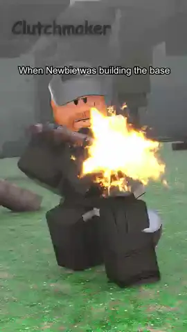 When Newbie was building the base in 99 Nights in the Forest ☠️